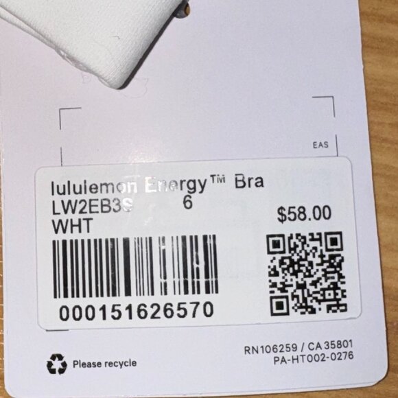 Brand New Lulu Lemon Energy Sports Bra - Picture 2 of 5